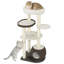 Arbre à chat à niveaux multiples 53 po - Tour pour chat en rotin tissé à la main avec condo, perchoirs et poteaux à griffer en sisal