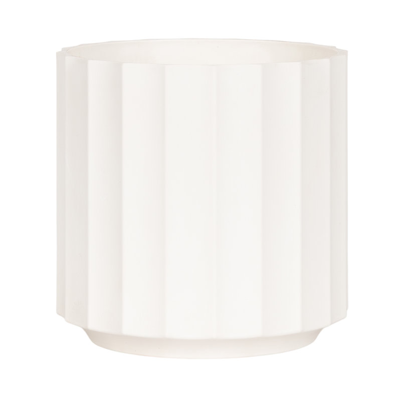 Jibbs Scalloped Round Indoor Planter Pot