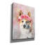 «Flower Crown Akita» par Furbaby Affiliates, art mural sur toile-1469874084