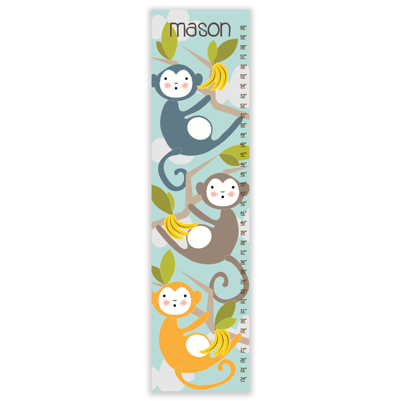 Tableau de croissance personnalisé singes Meilani