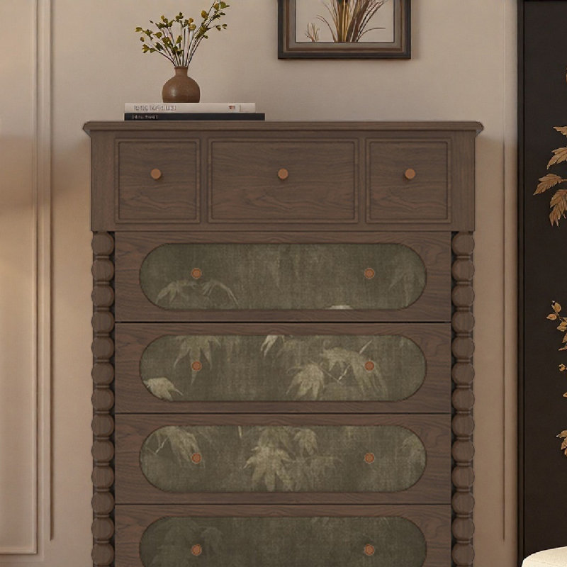 Commode à tiroirs Vintage, Noyer