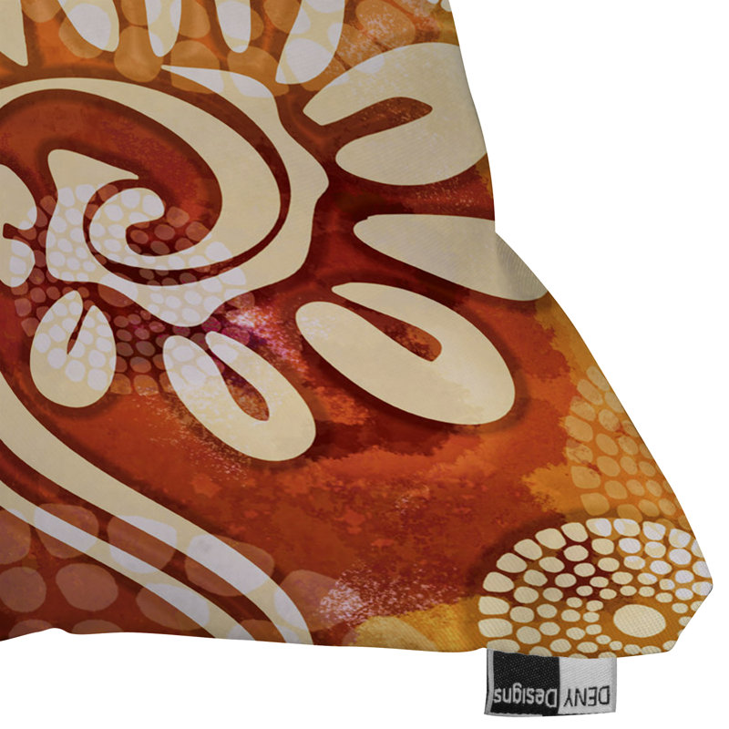Design Warm Exotic Vines Throw Pillow, 18" x 18"