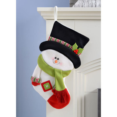 3D Snowman Christmas Stocking