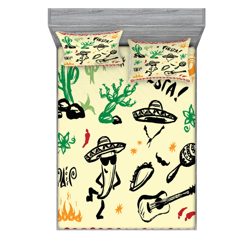 Microfiber Sheet Set, Full Sheet Set with Fitted Sheet
