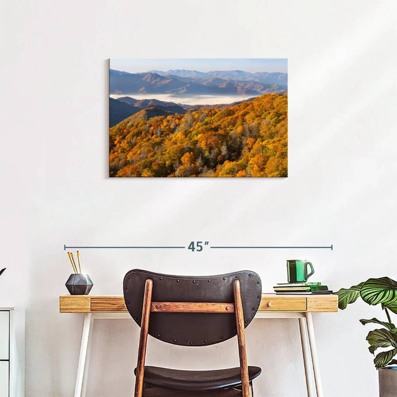 Alvord Forest Of Gold Trees, 20" H x 30" W