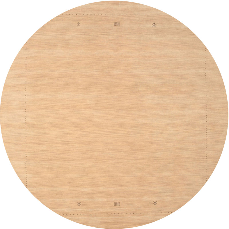 Tapis contemporain pêche, Rond 5 pi
