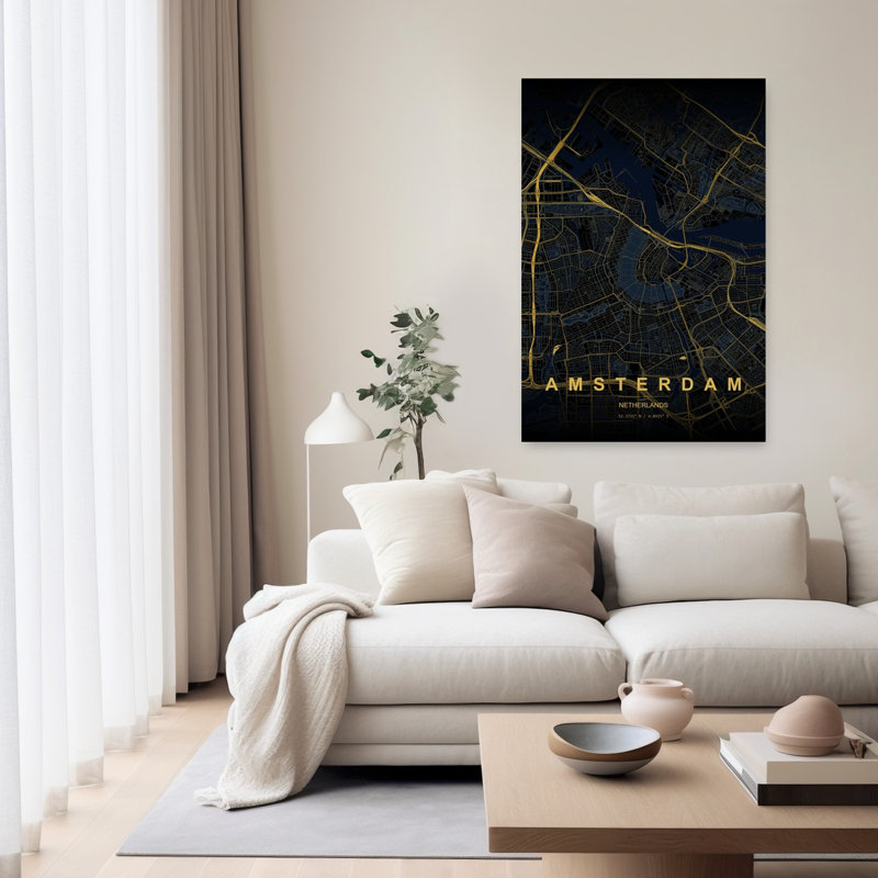 «Amsterdam Contemporary City Architecture», impression d'art mural, 60" H x 40" W