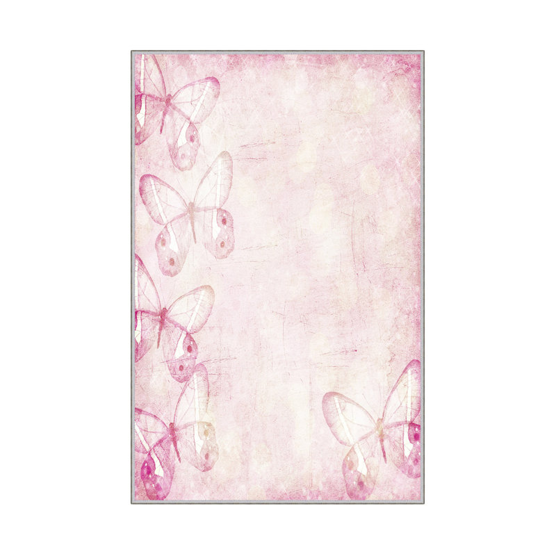 Elegant Hall Carpet, 3D Digital Print Design, 3.9 x 4.9 ft | 100% Polyester, Antibacterial, Non-Slip PVC Dot Underside, Pile Height: 0.04 in, Machine Washable, Perfect for Living Room & Entryway Decor