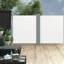 Auvent de patio rétractable en polyester l 240 po x P 240 po
