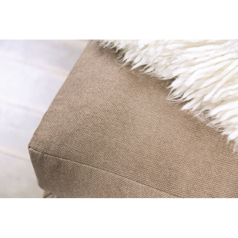 Canapé modulaire en chenille de 137 po de large Kimsey, Brun