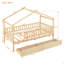 Lit simple en bois avec deux tiroirs-124917714