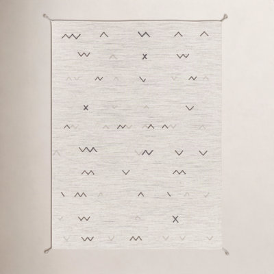Bodie Light Gray Brown Hand-Woven Wool Rug