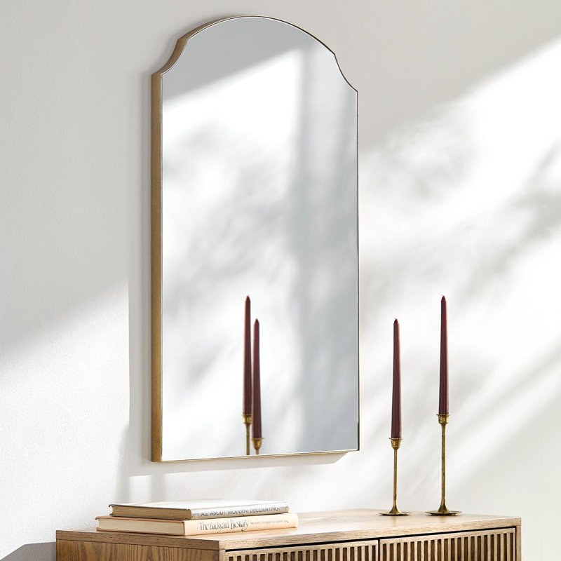 Galey Alix x Livabliss Landon Mirror, 35"  x 24", Gold