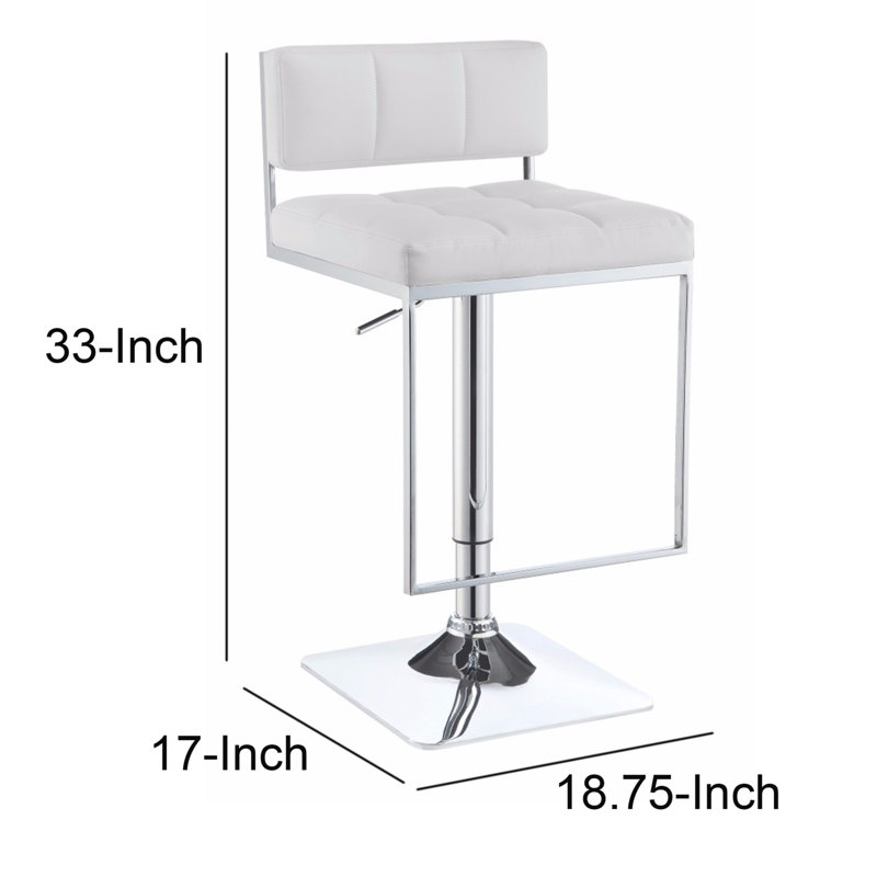 Tabouret de bar Kaylaa, Blanc