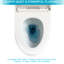 Toilette en céramique une pièce - Système de chasse d'eau moderne, performance efficace facile à utiliser, conception par l'utilisateur