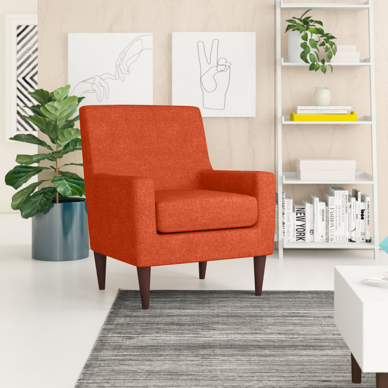 Fauteuil l 28 po Donham, Tissu performance natté mangue Jitterbug, Noir