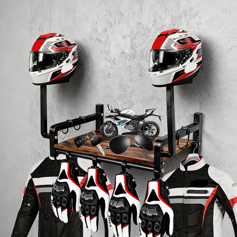 Support mural pour accessoires de moto