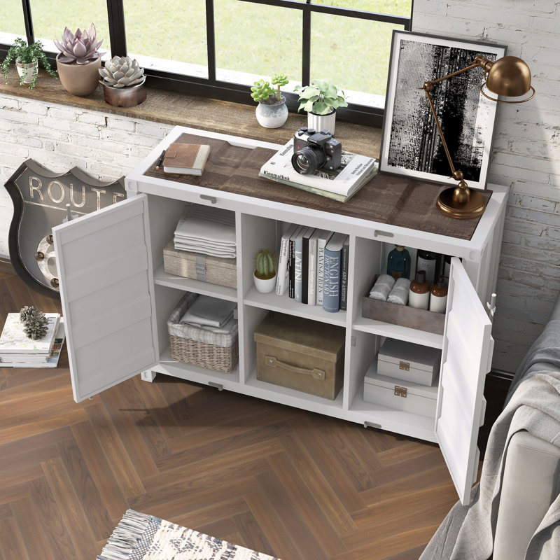 Shant 46.25'' Console Table, Sand White