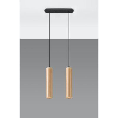 Casper 2 - Light White/Brown Geometric Pendant