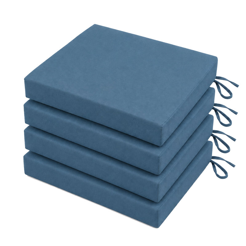 Coussin de siège Adirondack (ensemble de 4), 4, Sunbrella - toile bleu saphir