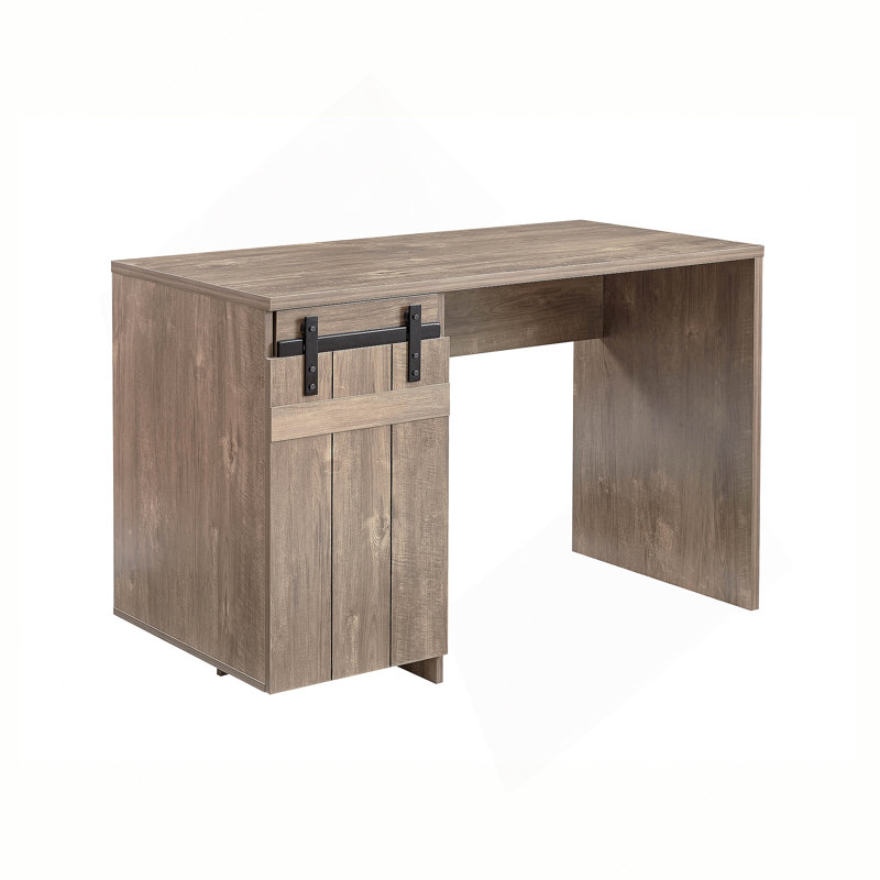 Bureau à domicile avec trois tablettes, Brun pâle