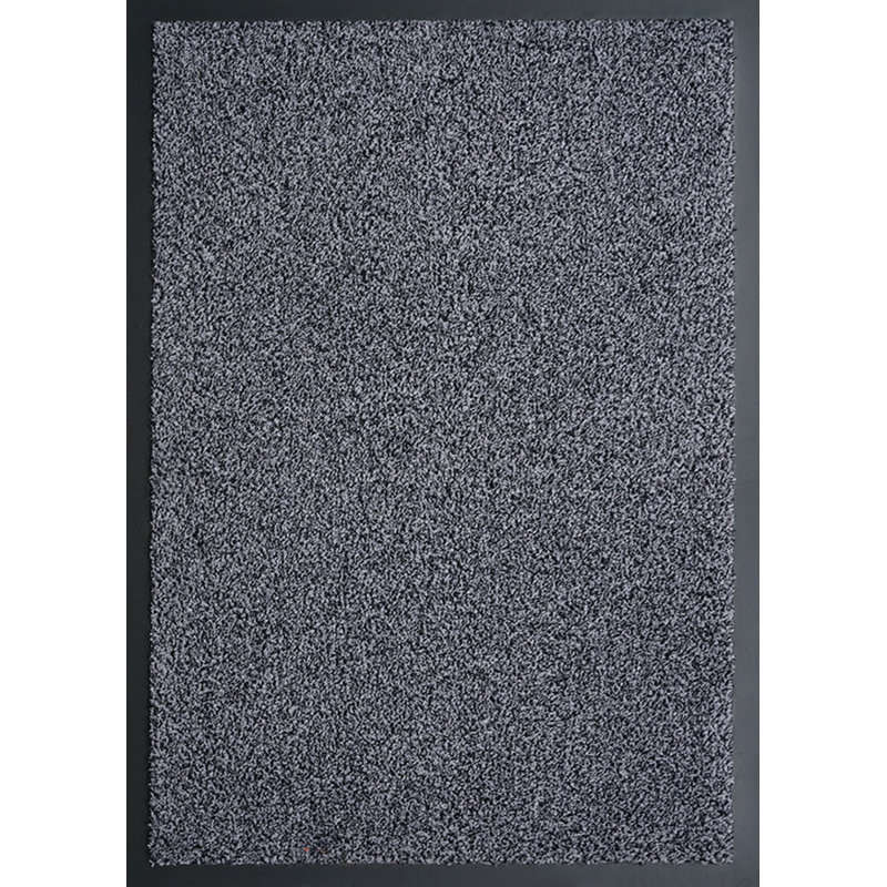 Aarianna Non-Slip Doormat, Silver Grey, Rectangle 50 x 80cm