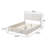 Bridgeview Queen Size Storage Platform Bed in White