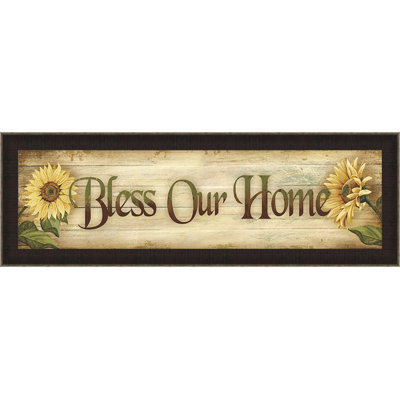 « blessing my home », art textuel encadré