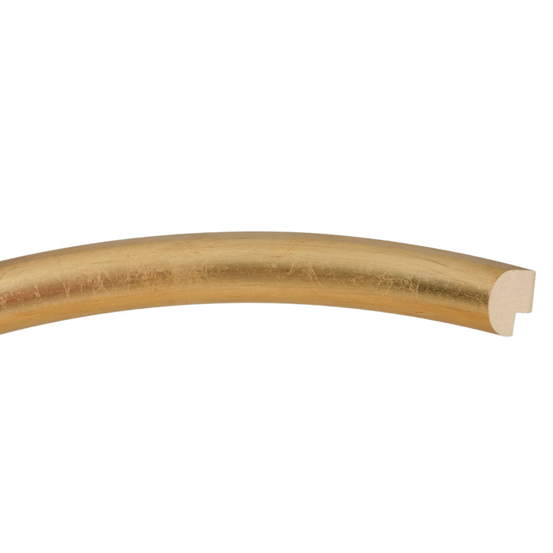 Rowles Oval Mirror, Gold Leaf, 25.375" x 21.375"