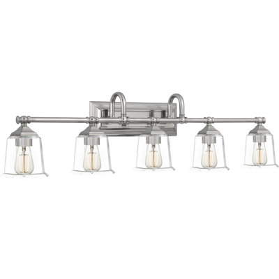 Nicholas 5-Light Brushed Nickel Vanity Light