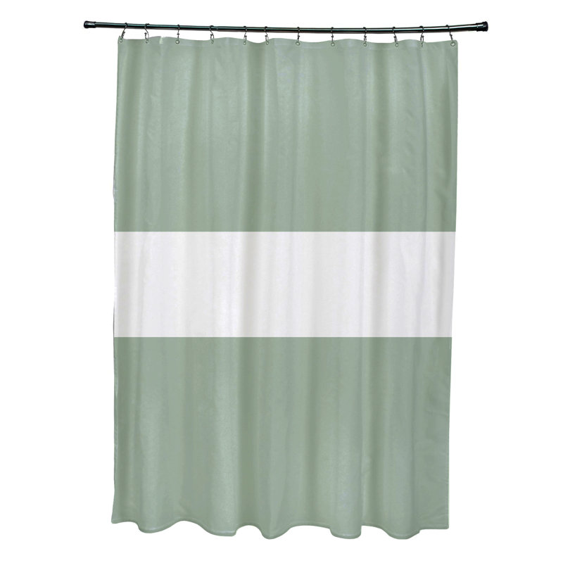 Rideau de douche simple Floral, Céleri pâle