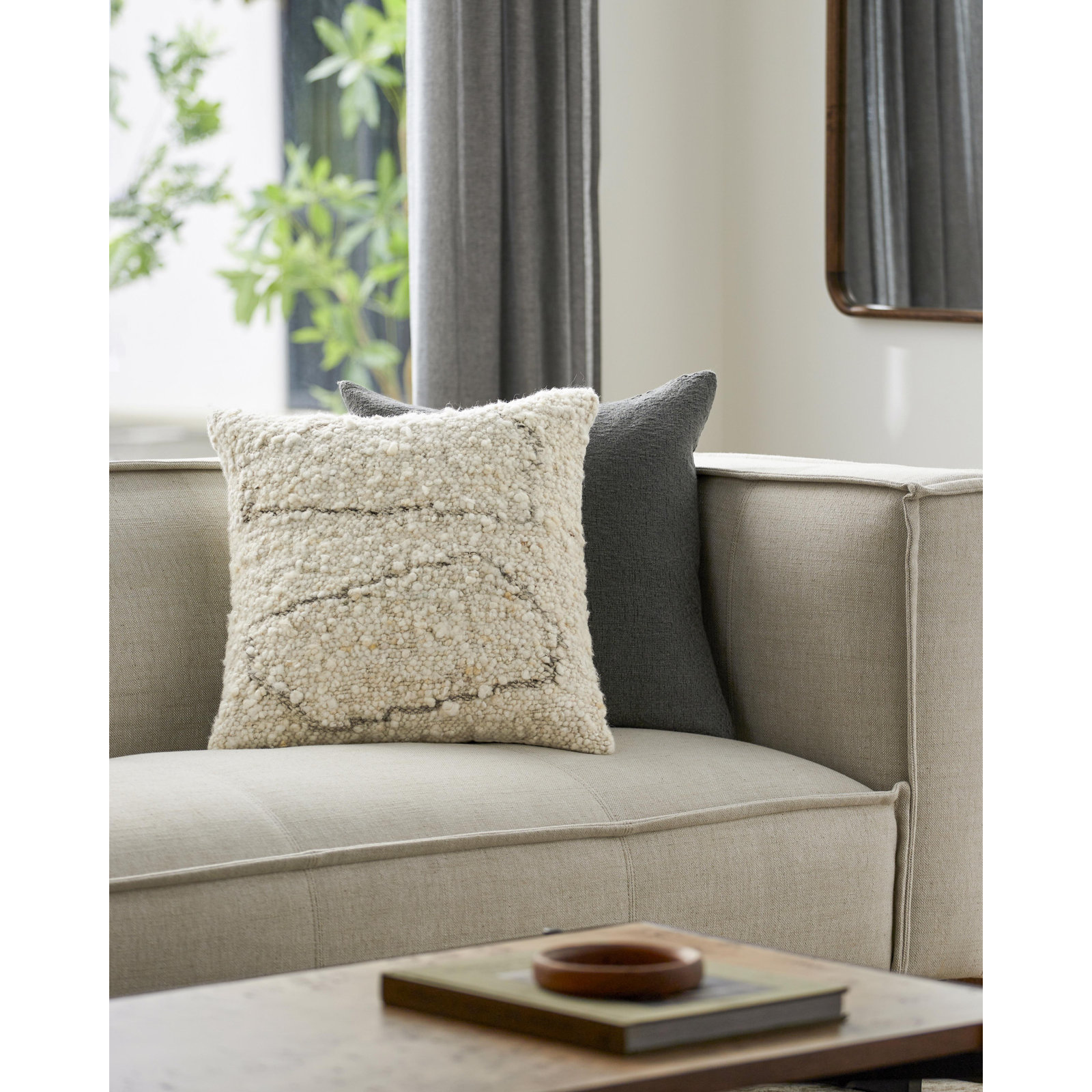 Blakesley Throw Pillow, 20" x 20", Polyester/Polyfill