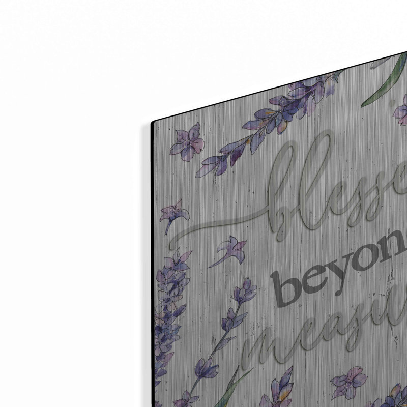 «Blessed Beyond Mesure» par Susie Boyer, art mural en métal, H 12 po x l 12 po