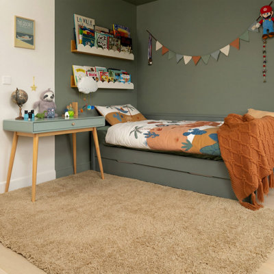 Abstract Machine Tufted Shag Area Rug