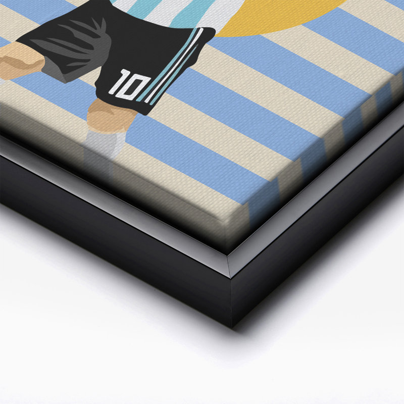 Football argentin, Black Framed, Canvas, 08"H x 10"W