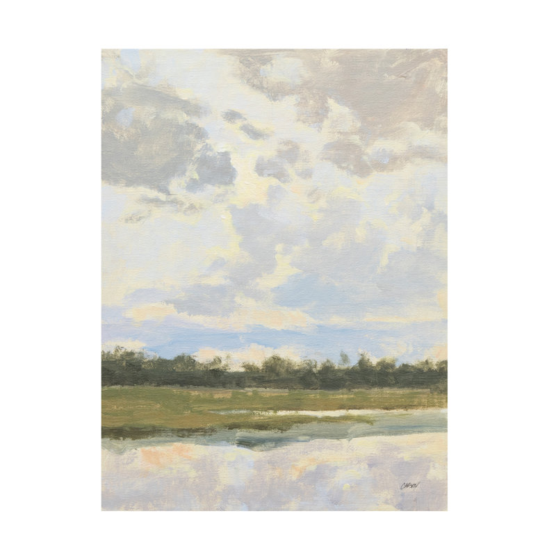 Art mural sur toile tendue - art mural «Morning Clouds Clearing» de Carson Overs chercher pour le salon, la chambre à coucher ou le bureau