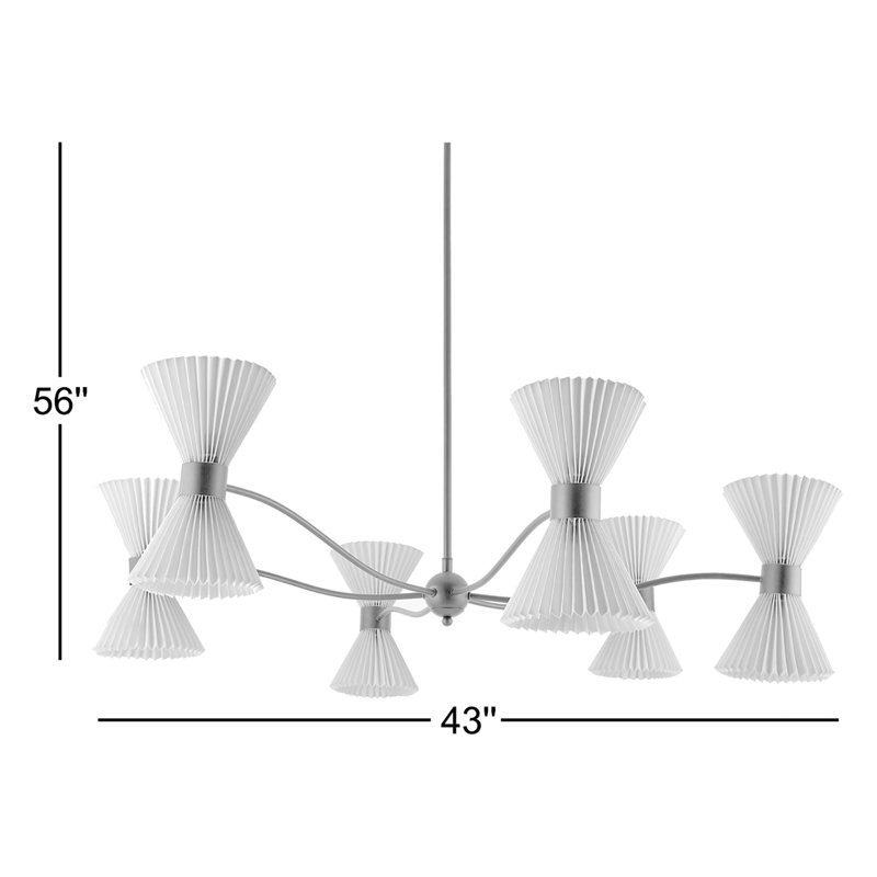 Iron 10-Light Chandelier