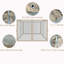 Filet de pavillon de jardin 10 pi x 10 pi, beige avec fermetures à glissière, l 116,5 po de profondeur, 81,1 po de hauteur, attaché par des anneaux à pression et des sangles de fixation sécurisées