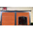 59" Fir Wood Outdoor Insulated Dog House with Weatherproof Construction and Metal Frame