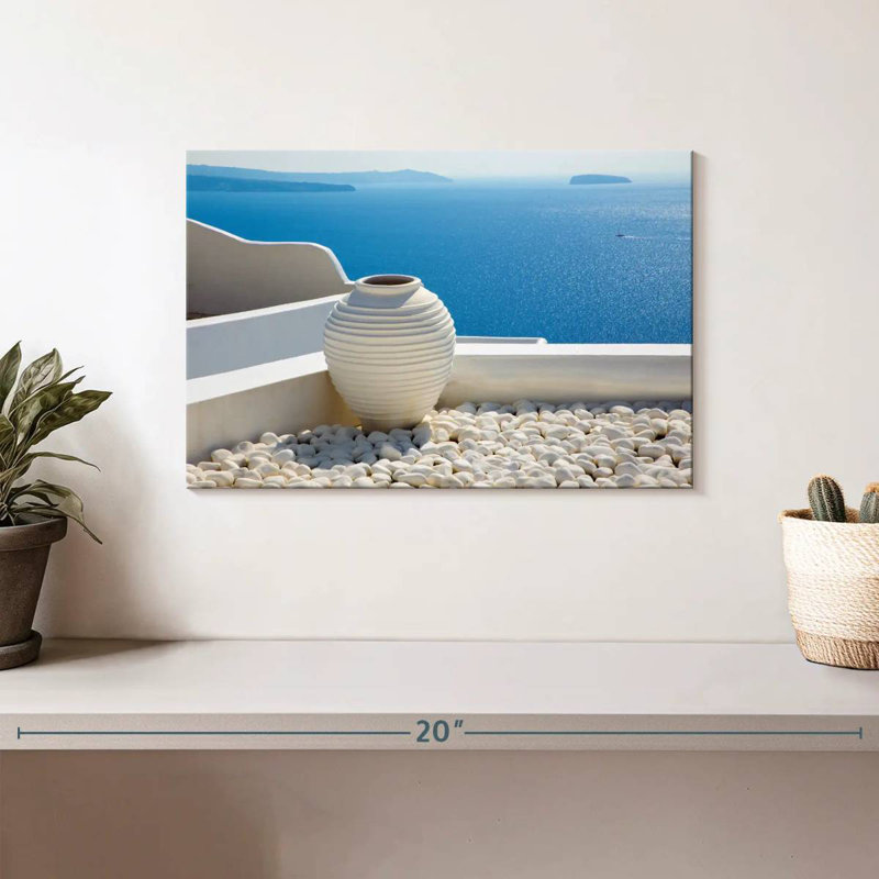 Gillard Peaceful Santorini, 8" H x 12" W