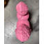 Statue de chien rose caniche grandeur nature