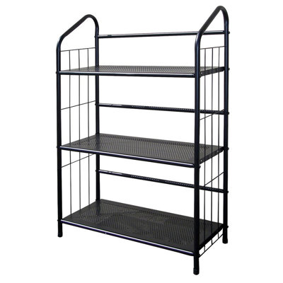 37" Tall 3-Tier Metal Standing Book Shelf