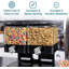 Distributeur compact d'aliments secs à double contrôle, double sortie pour le rangement des grains de cuisine