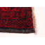 Tapis rouge / bleu / blanc en laine noué à la main de conception unique de 2 pi 11 po x 5 pi 8 po années 2000 Fleischmann