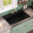 DeerValley 33" L Quartz Composite Workstation Kitchen Sink Drop in Single Bowl Sink