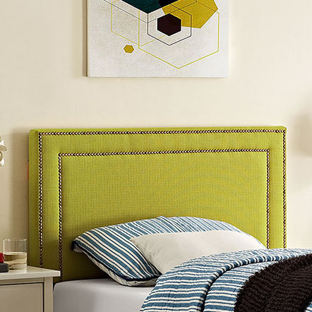 Modway Jessamine Upholstered Fabric Headboard, Azure, Twin
