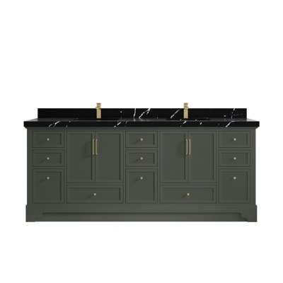Alys 84" Double Bathroom Vanity Set (Pulls Option)