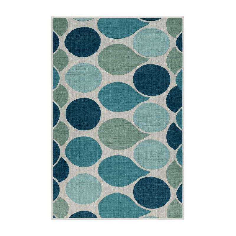  Tapis bord de mer lavable, Rectangulaire 7 pi x 10 pi