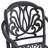 5-Piece Set Of Cast Aluminum Patio Furniture With Black Frame And Brown Seat Cushions-2012001481