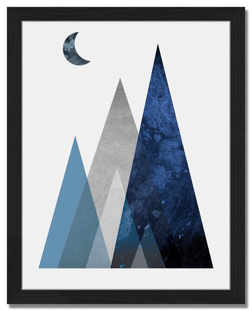 Gerahmtes Wandbild Nordic Mountain von Linsay Macdonald